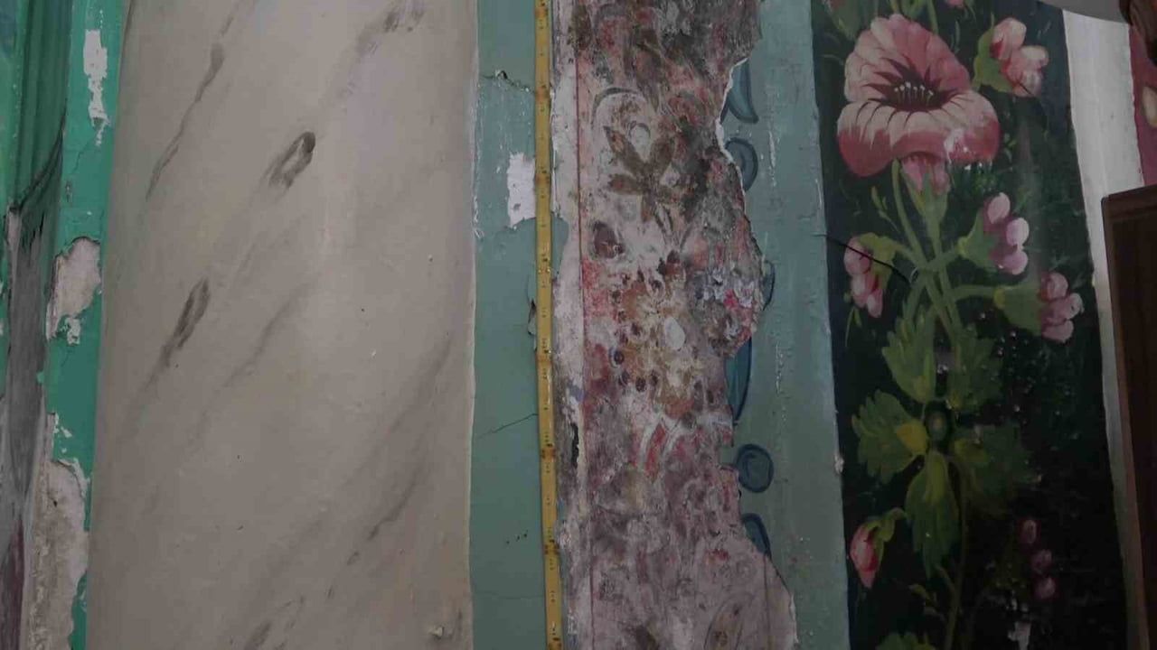 Tuz Pazarı Camii'nde 550 yıllık bezemeler sıva altından gün yüzüne çıktı