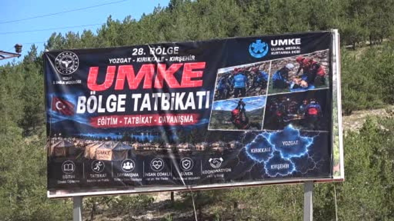 Umke tatbikatı Kirazlı Göleti'nde gerçekçiliğiyle öne çıktı