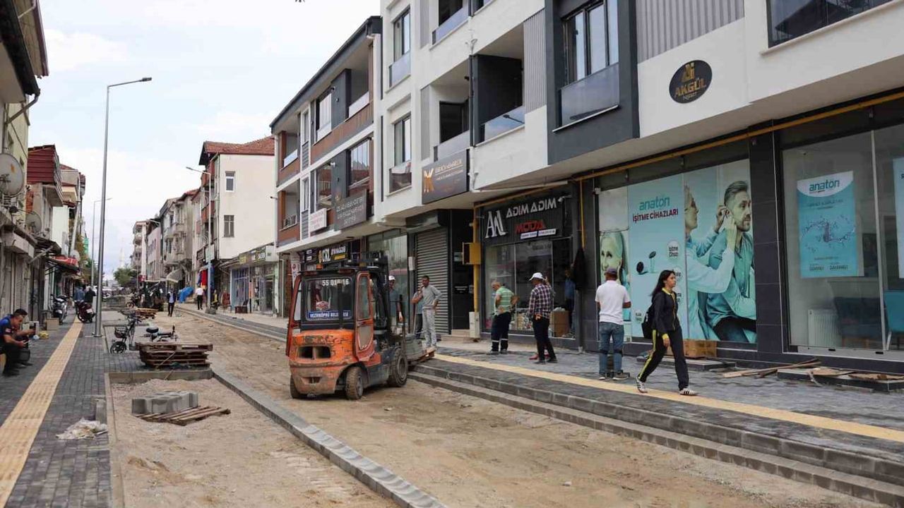 Vezirköprü'de 107. sokak prestij caddeye dönüşüyor