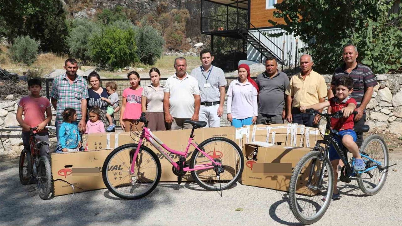 yangında zarar gören Umut’un bisikleti mahallede yeni umut oldu