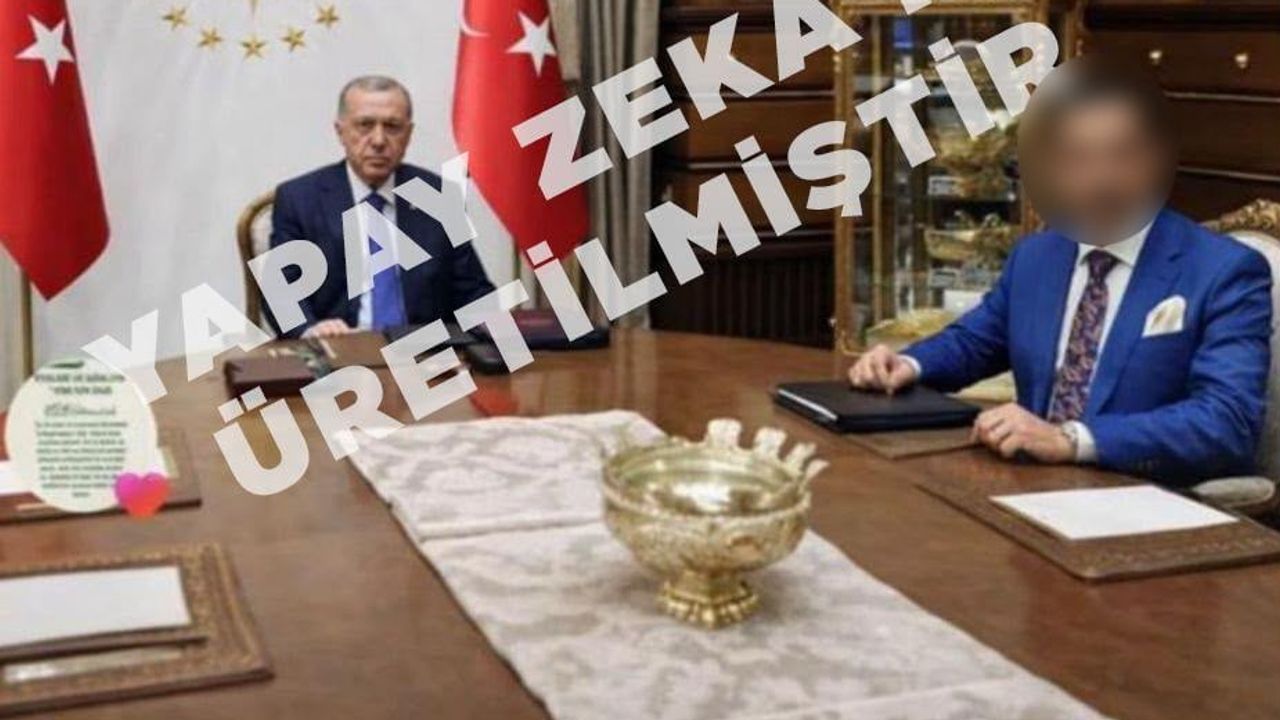 Yapay zekâ ürünü fotoğraflarla Erdoğan ve Gürlek bağlantısı izlenimi veren kişi gözaltına alındı