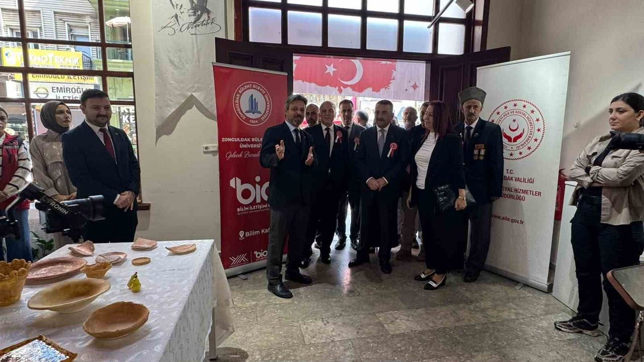 Zonguldak'ta el emeği seramiklerle gazilere ve şehit yakınlarına vefa