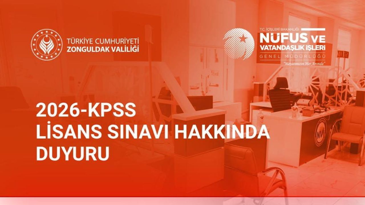 Zonguldak’ta nüfus müdürlükleri pazar günü KPSS adaylarına açık