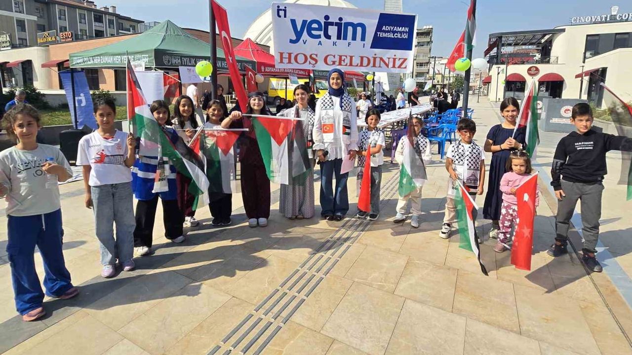 Adıyaman'dan Gazze'ye renkli dayanışma: çocuklar umut çizdi