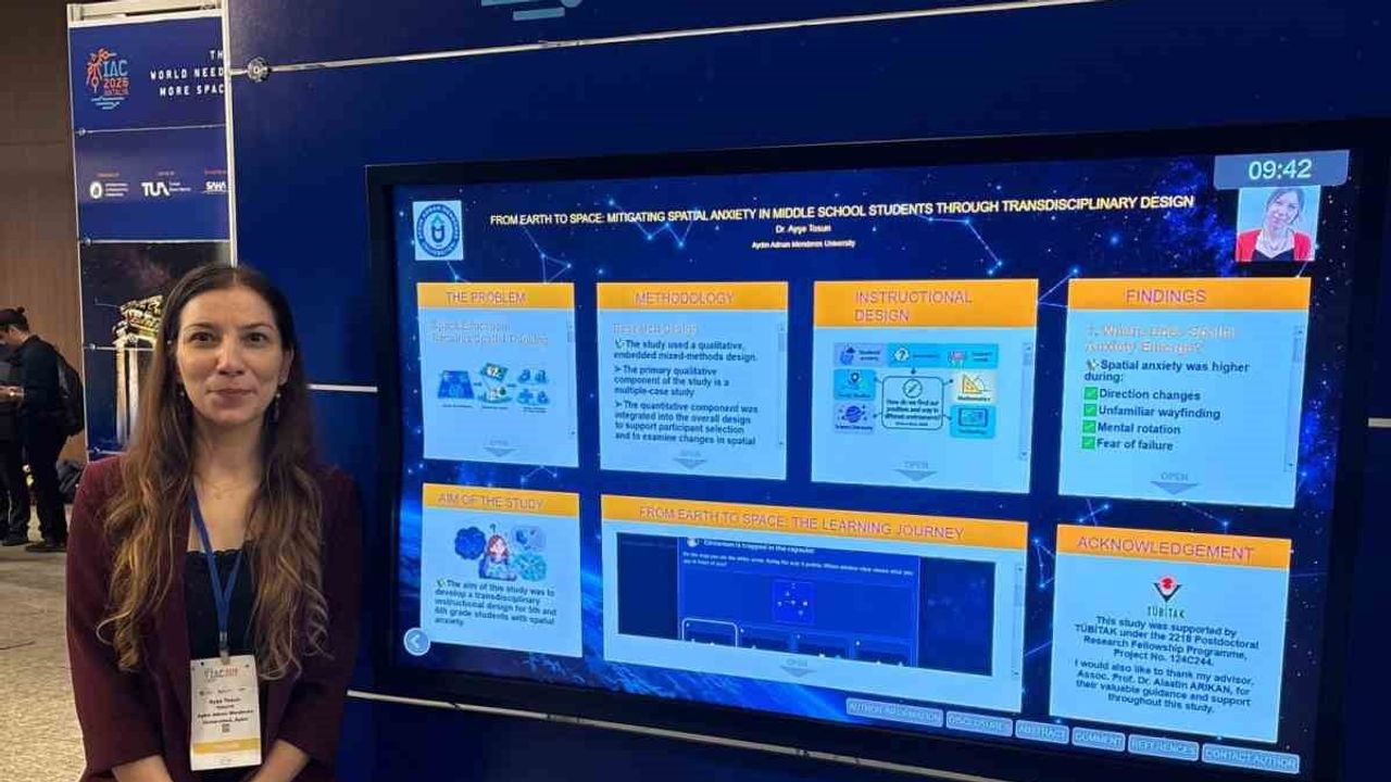 ADÜ'den mekânsal düşünme odaklı uzay eğitimi tasarımı IAC 2026'da sunuldu