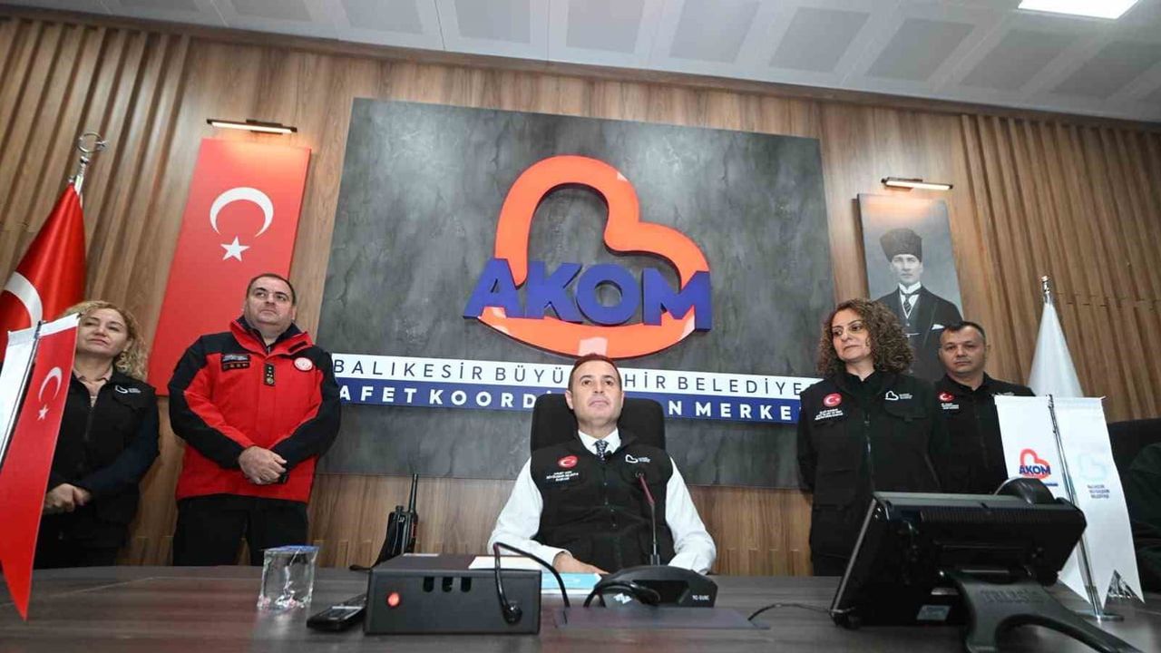 Afet koordinasyon merkeziyle Balıkesir'in hazırlığı güçlendi