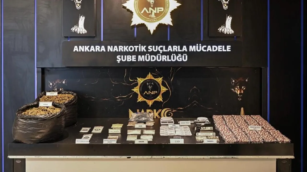 Ankara'da uyuşturucu ağına darbe: 4-10 ekim operasyonlarında 43 kişi tutuklandı
