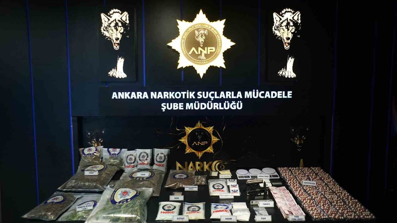 Ankara'da uyuşturucu ayağı: 95 kişi yakalandı, 32 tutuklandı