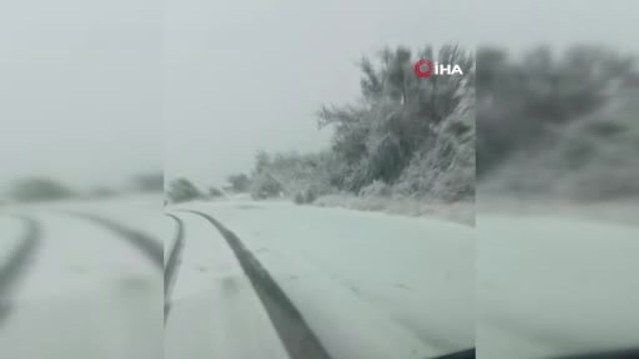 Ankara'nın Beypazarı yaylalarında ilk kar örtüsü
