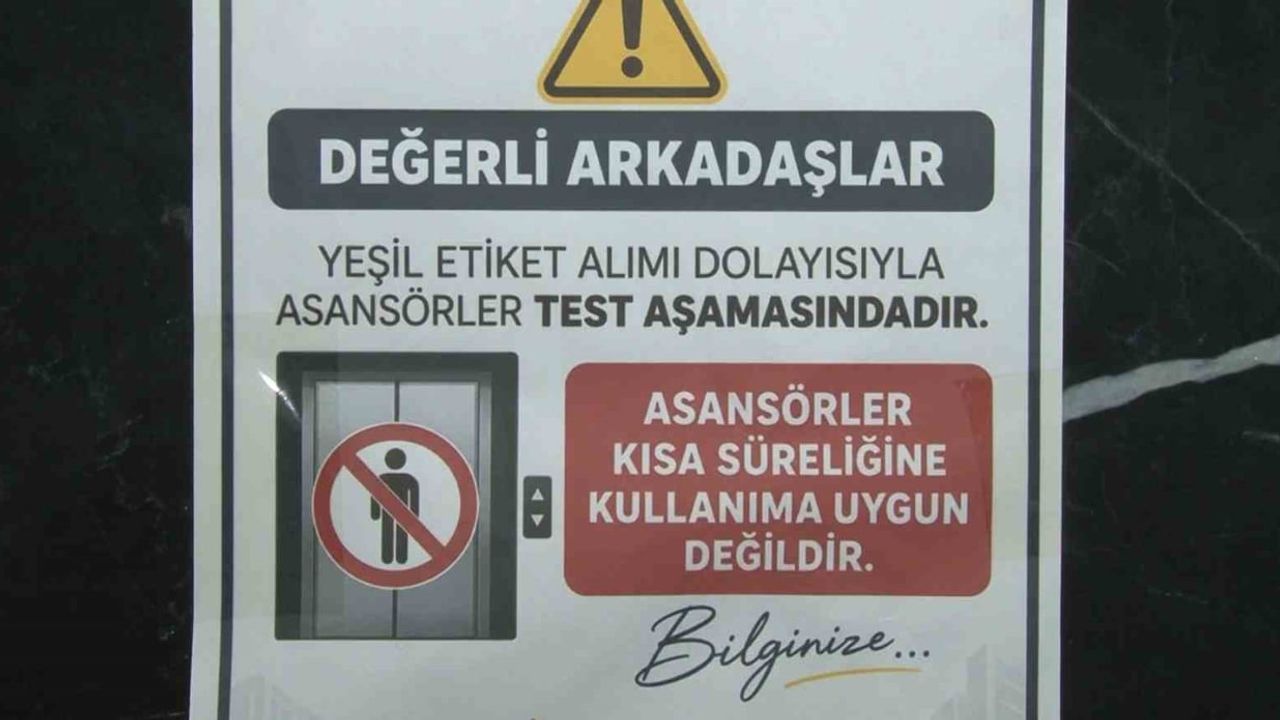 Apartmanda asansör krizi: 11 katlı binada yaşam zorlaştı