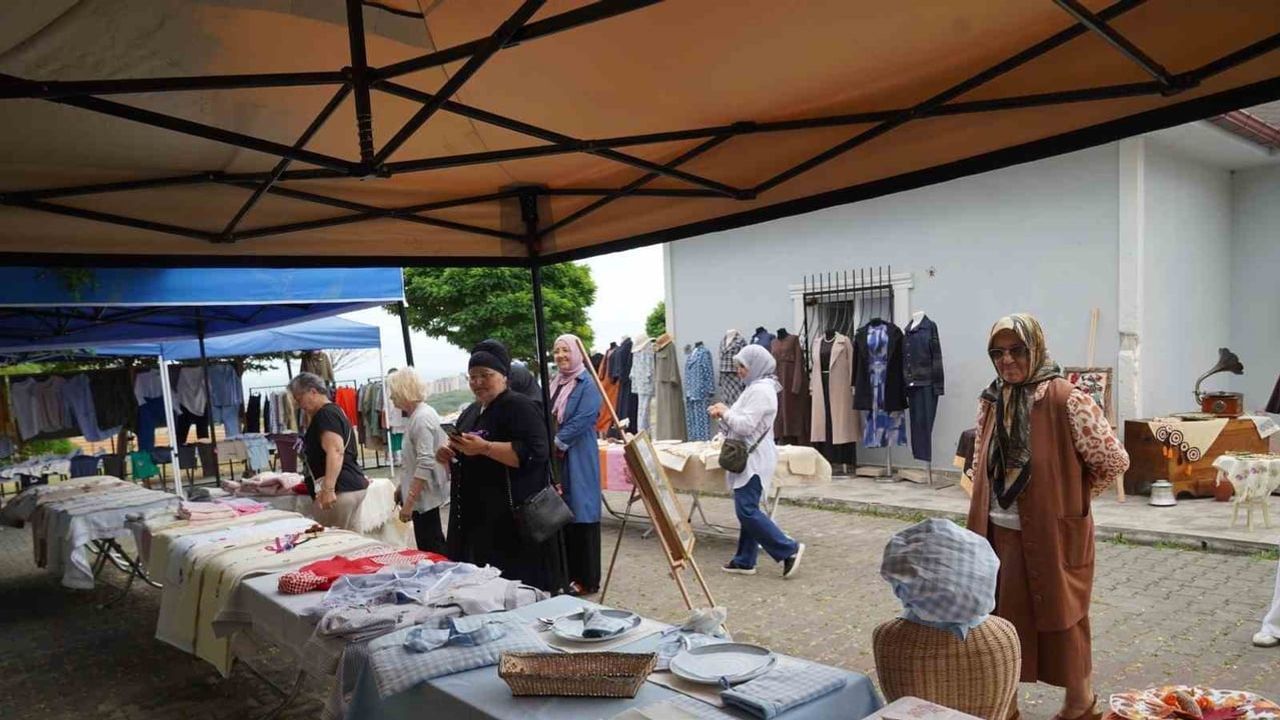 Atakum'da Atatepe Kültür Evi kadınların üretim merkezi oldu