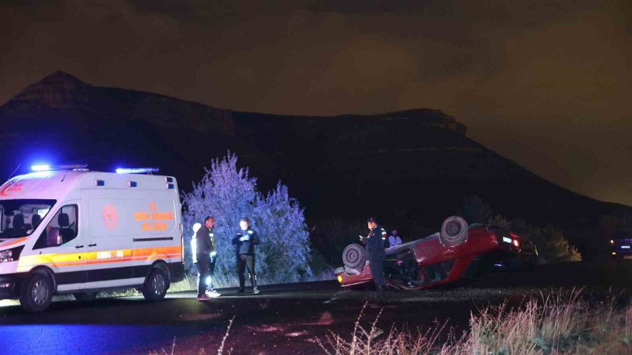 Avanos-Göreme yolunda takla atan otomobilin sürücüsü hayatını kaybetti