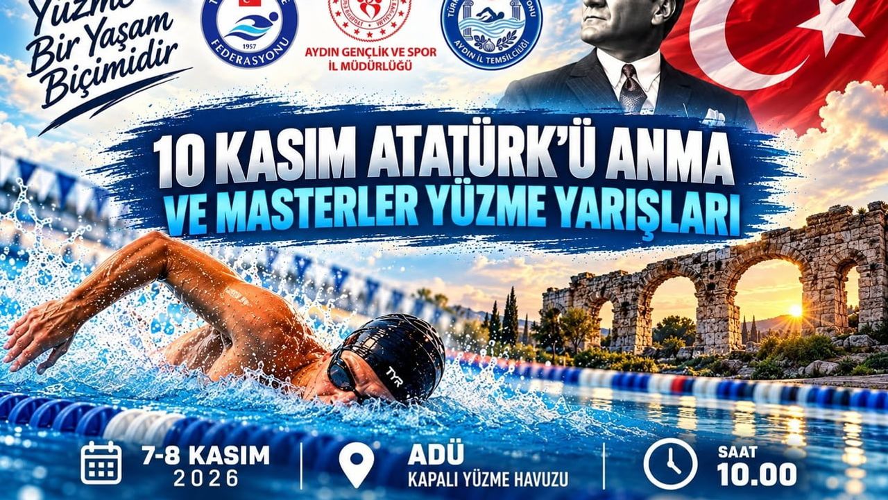 Aydın'da masterler 10 kasım'ı anmak için havuzda buluşuyor