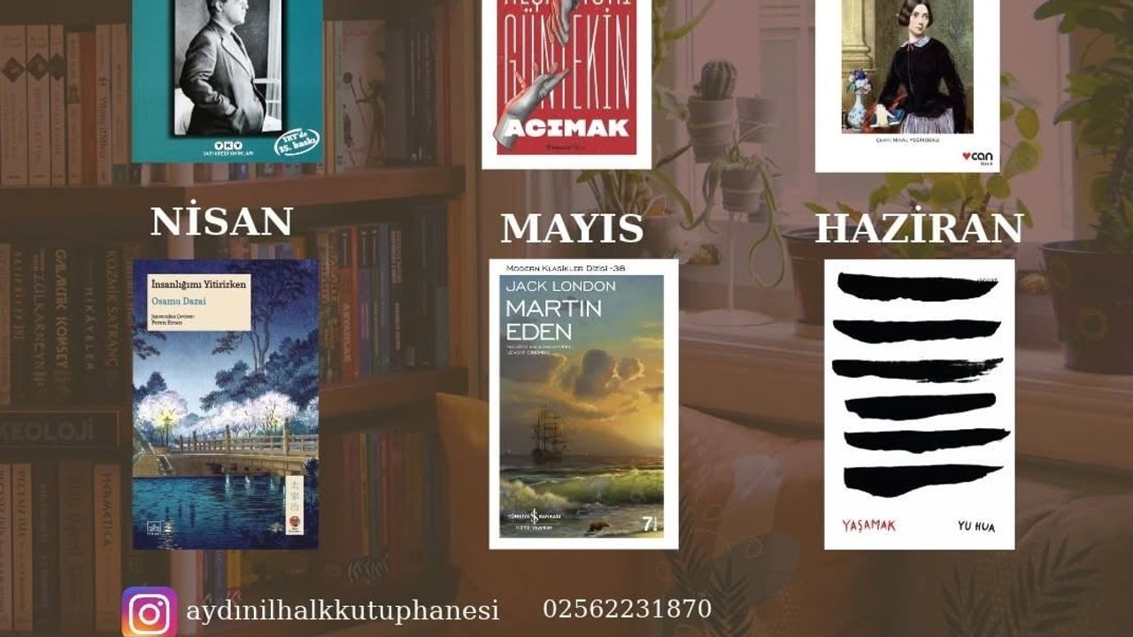 Aydın'da okuma rüzgârı: kütüphane kitap kulübü yeni dönem seçkisini açıkladı