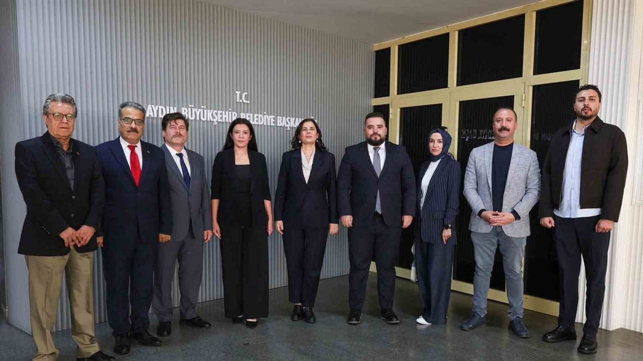 Aydın Gazeteciler Cemiyeti başkan Çerçioğlu'nu ağırladı