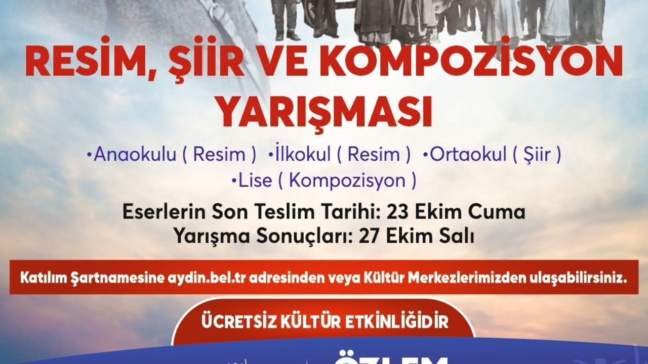 Aydınlı gençler cumhuriyet temalı eserlerle yarışacak