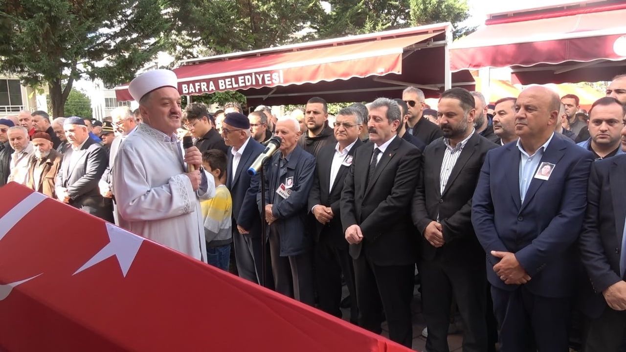 Bafra'da dualar eşliğinde uğurlandı gazi polis memuru Numan Şen
