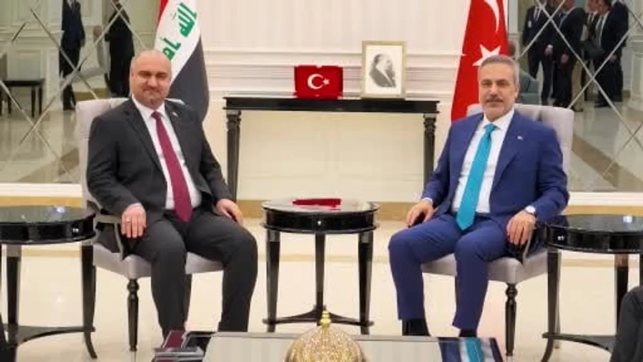 Bakan Fidan Bağdat'ta Mehmet Seman Ağaoğlu ile Türkmen gündemini görüştü