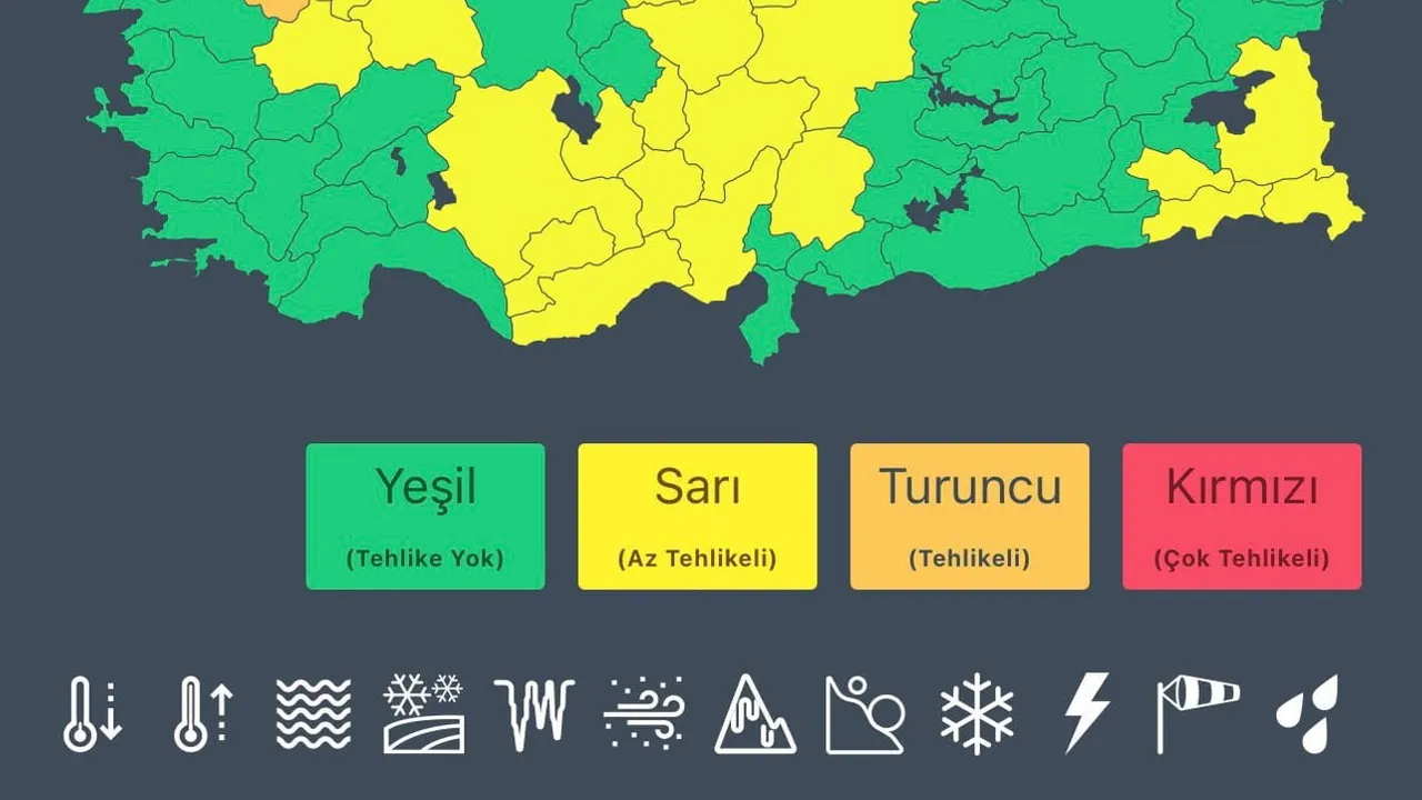 Bakan Kurum uyardı: yarın 10 ilde kuvvetli yağış için turuncu kod