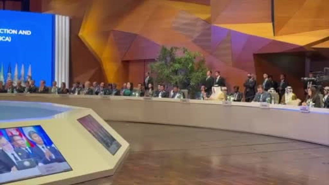 Bakü zirvesinde Hakan Fidan, Herzog konuşurken salonu terk etti
