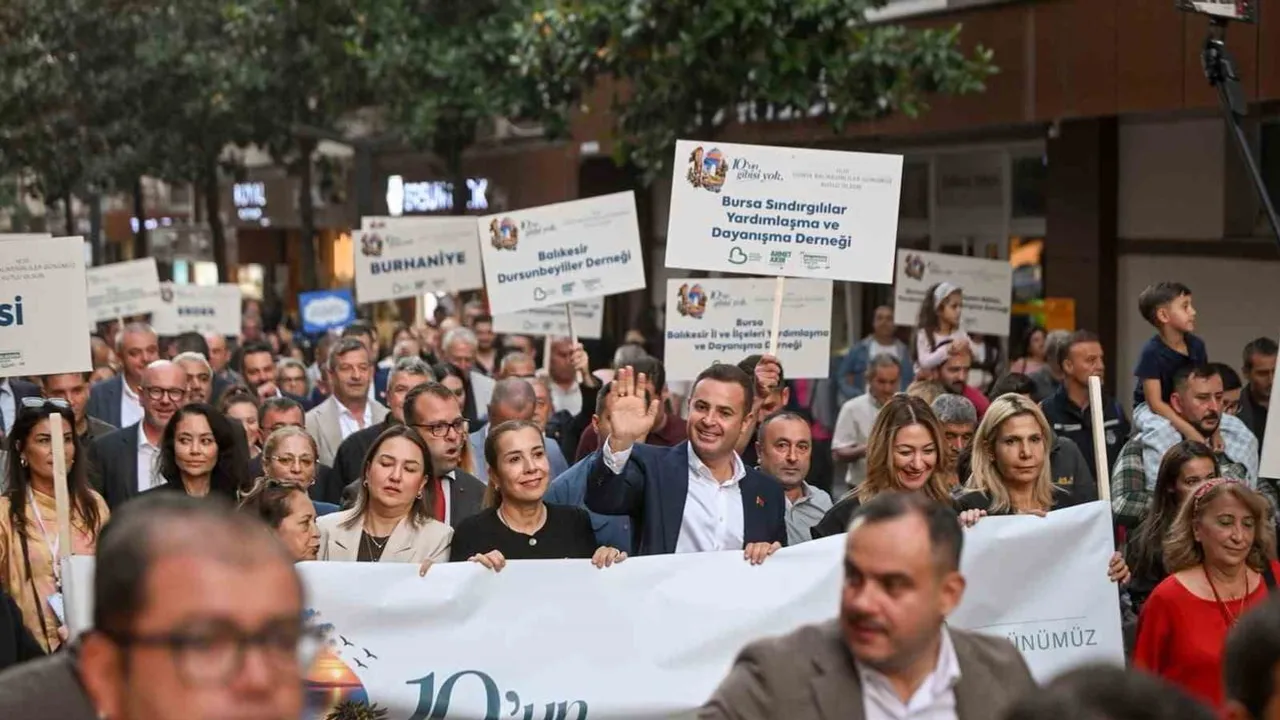 Balıkesir 10.10'da birlik mesajı verdi