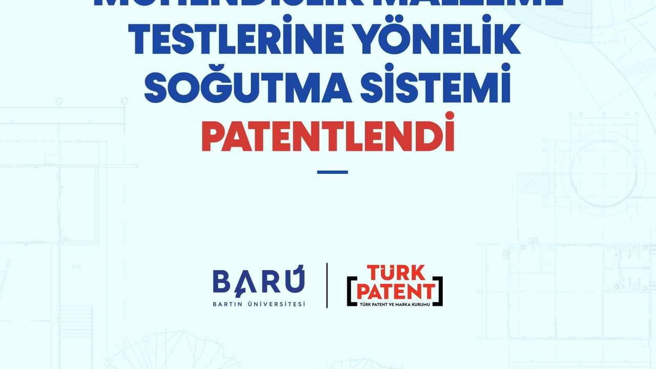 Bartın Üniversitesi'ne kriyojenik testlere olanak veren soğutma sistemine patent