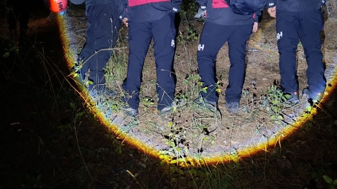 Başköy'de ormanlık alanda bulunan kayıp vatandaşın yaşamını yitirdiği belirlendi