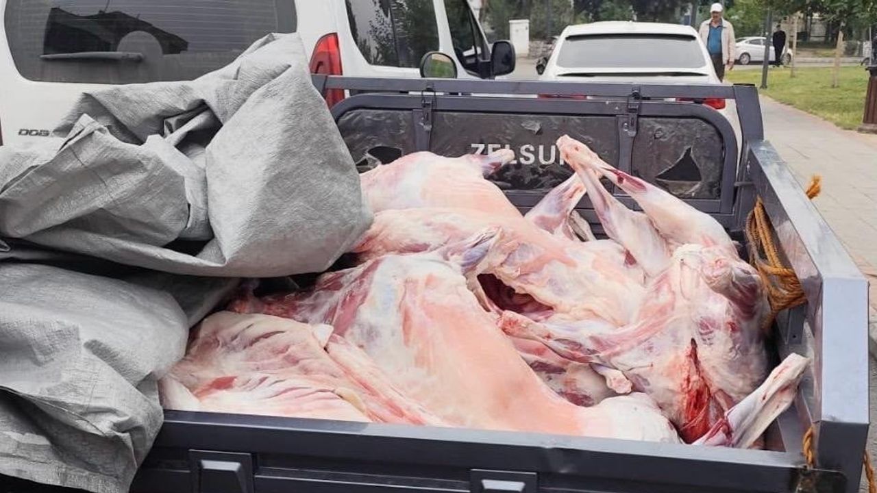 Batman'da kaçak kesimlere 52 bin 801 lira idari ceza, 14 küçükbaş etine el konuldu
