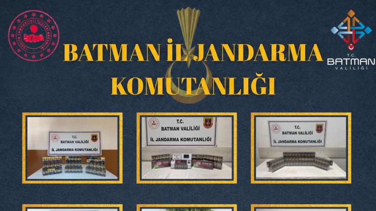 Batman'da karayolu kontrollerinde gümrük kaçakçılığına yönelik operasyon