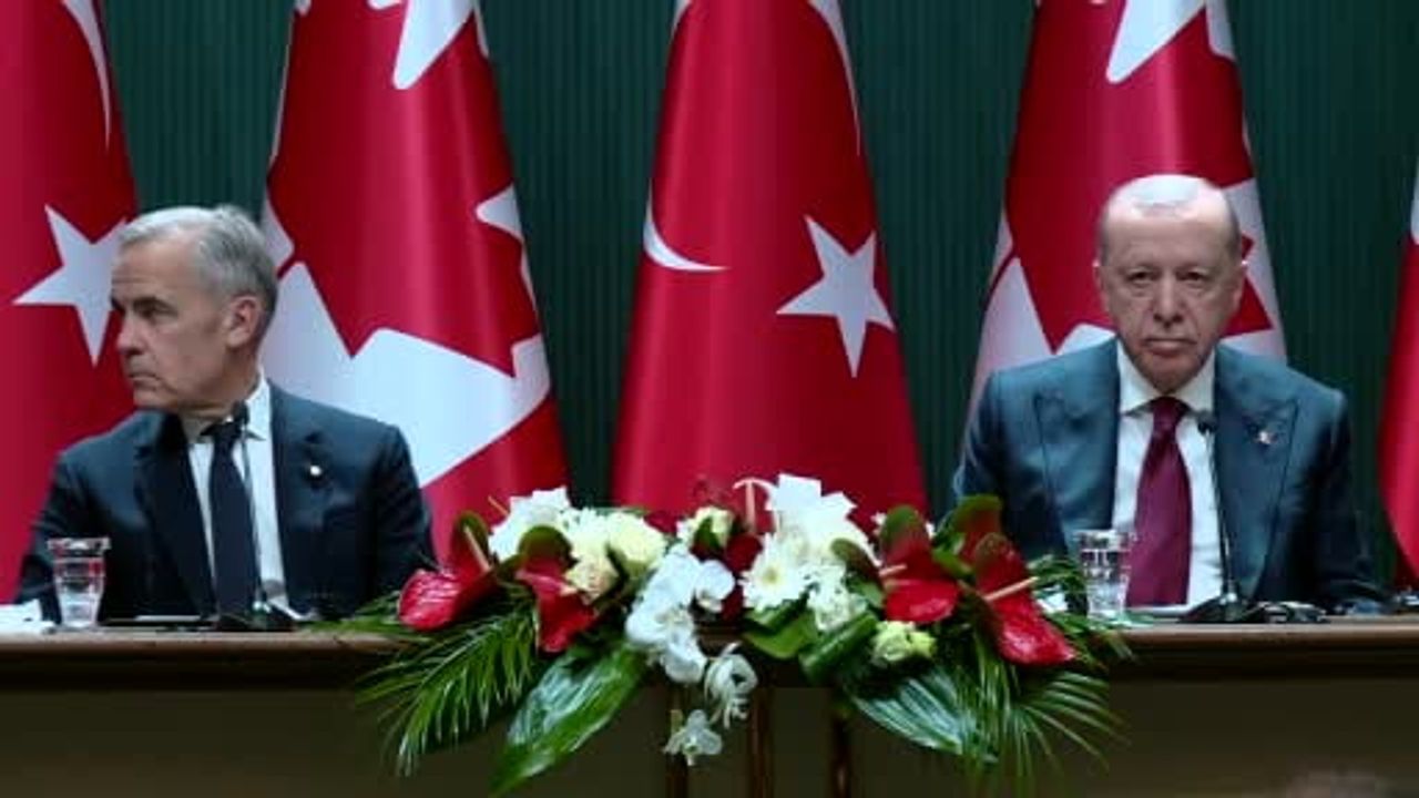 Beştepe'de ortak basın toplantısı: Erdoğan ve Mark Carney'den açıklama