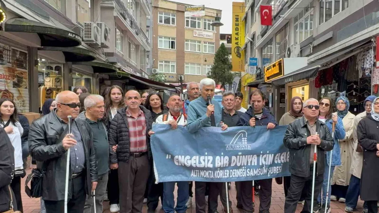 Beyaz baston günü'nde erişilebilirlik için ortak çağrı