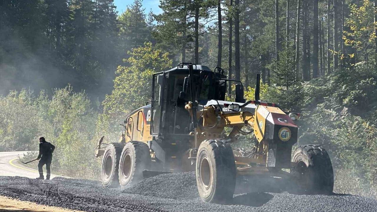 Bıçkıyanı ile Topuk Yaylası arasındaki yol güvenliğe kavuşuyor