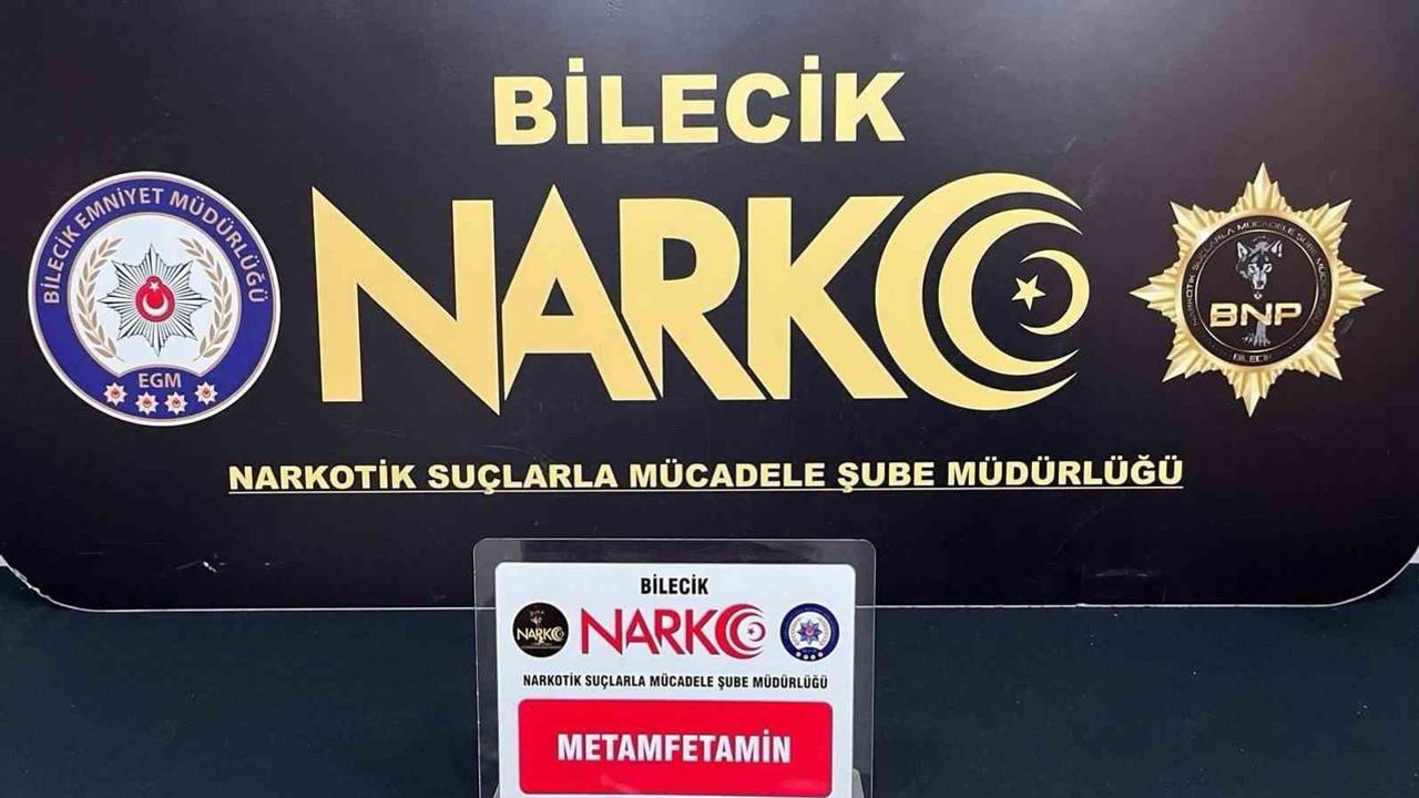Bilecik'te aracında metamfetamin bulunan kişi gözaltına alındı