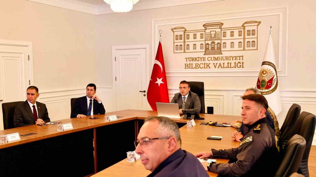 Bilecik'te güvenlik planları ve saha uygulamaları değerlendirildi