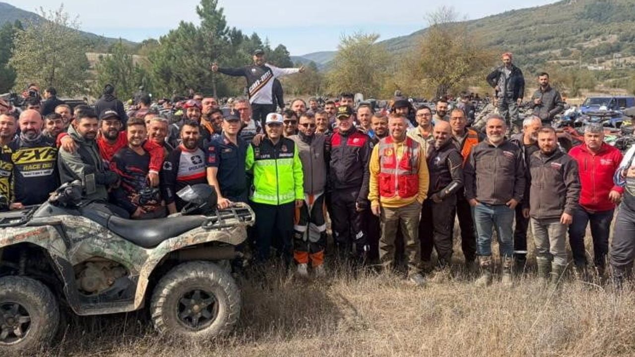 Bilecik'te off-road şöleni: 100 atv ve 150 kişi engebeli parkurda