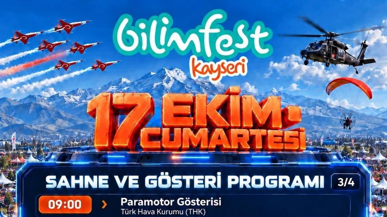 Bilim, teknoloji ve gökyüzü Kayseri'de buluşuyor: 8. BİLİMFEST başlıyor