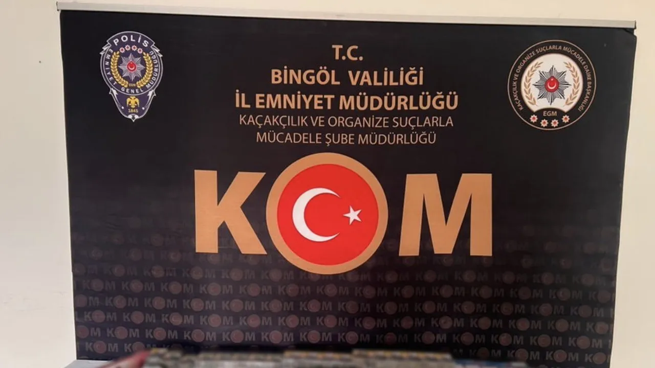 Bingöl'de kaçakçılık operasyonunda çok sayıda tütün ürünü bulundu