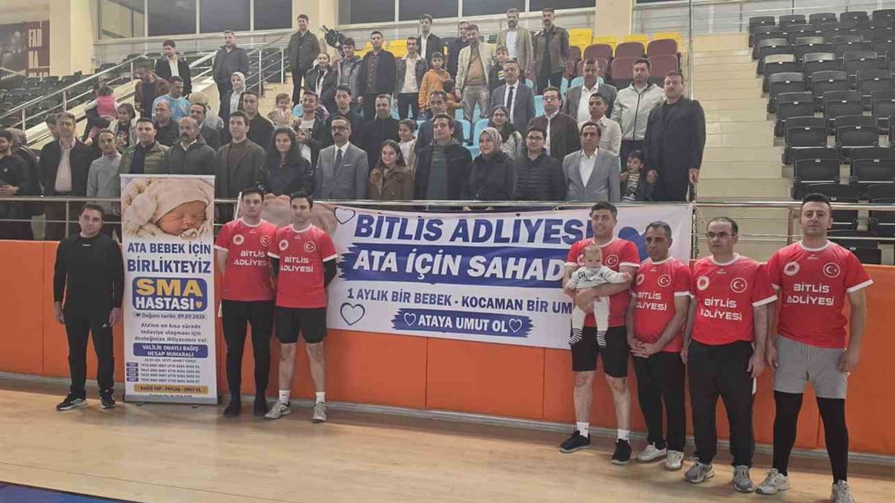 Bitlis adliyesi ata bebeğin tedavisi için sporla dayanışma gösterdi