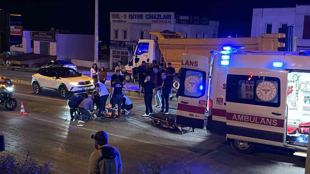 Bodrum’da kavşakta motosikletin çarptığı kadın yaşamını yitirdi