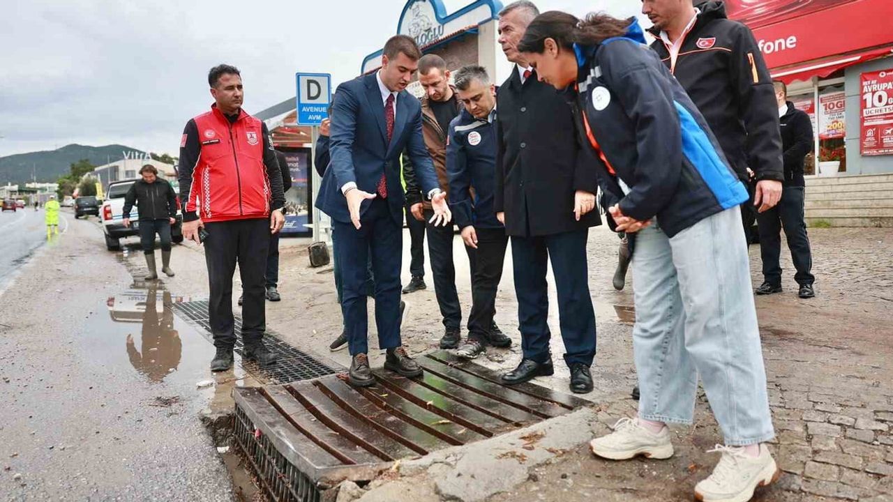 Bodrum'da sağanak sonrası sahada seferberlik: ekipler kritik noktalarda teyakkuzda