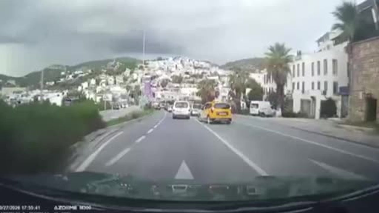 Bodrum'da yol ortasında kuryeye saldırı, iki kişiye 360 bin lira ceza