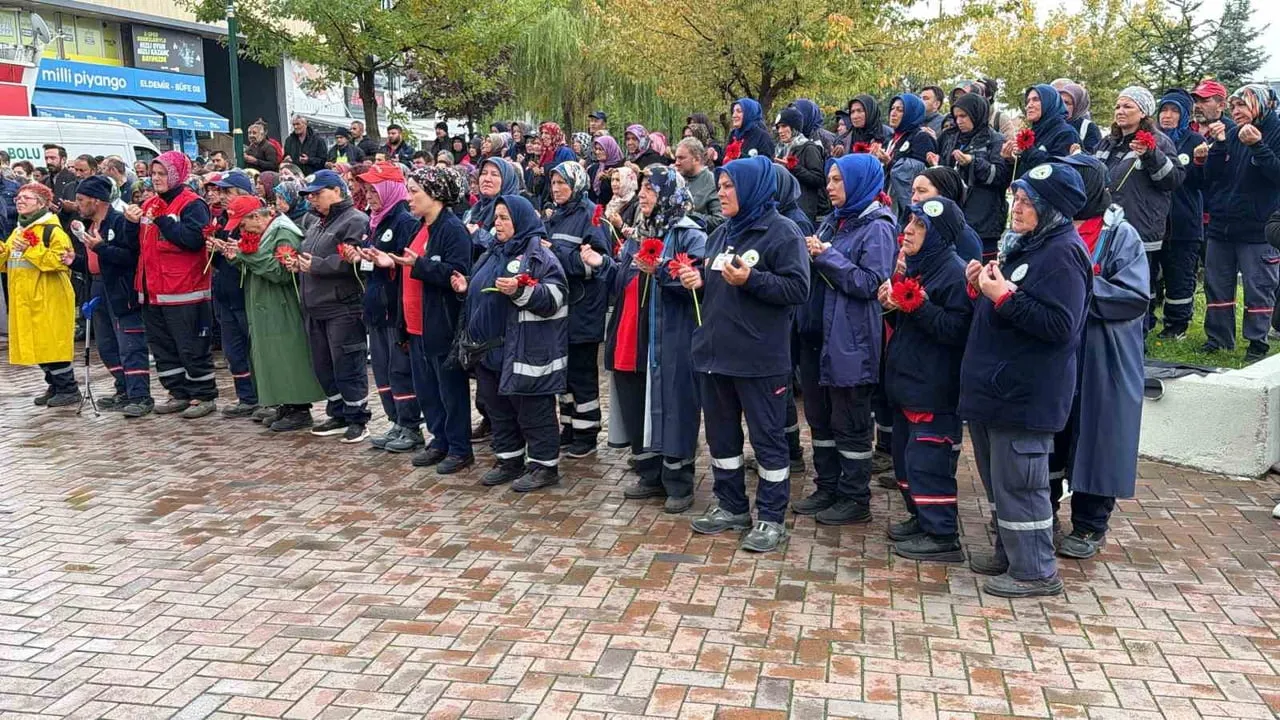 Bolu'da mesai arkadaşlarının gözyaşlarıyla uğurladığı vardiya amiri Eyüp Özgür Özkul