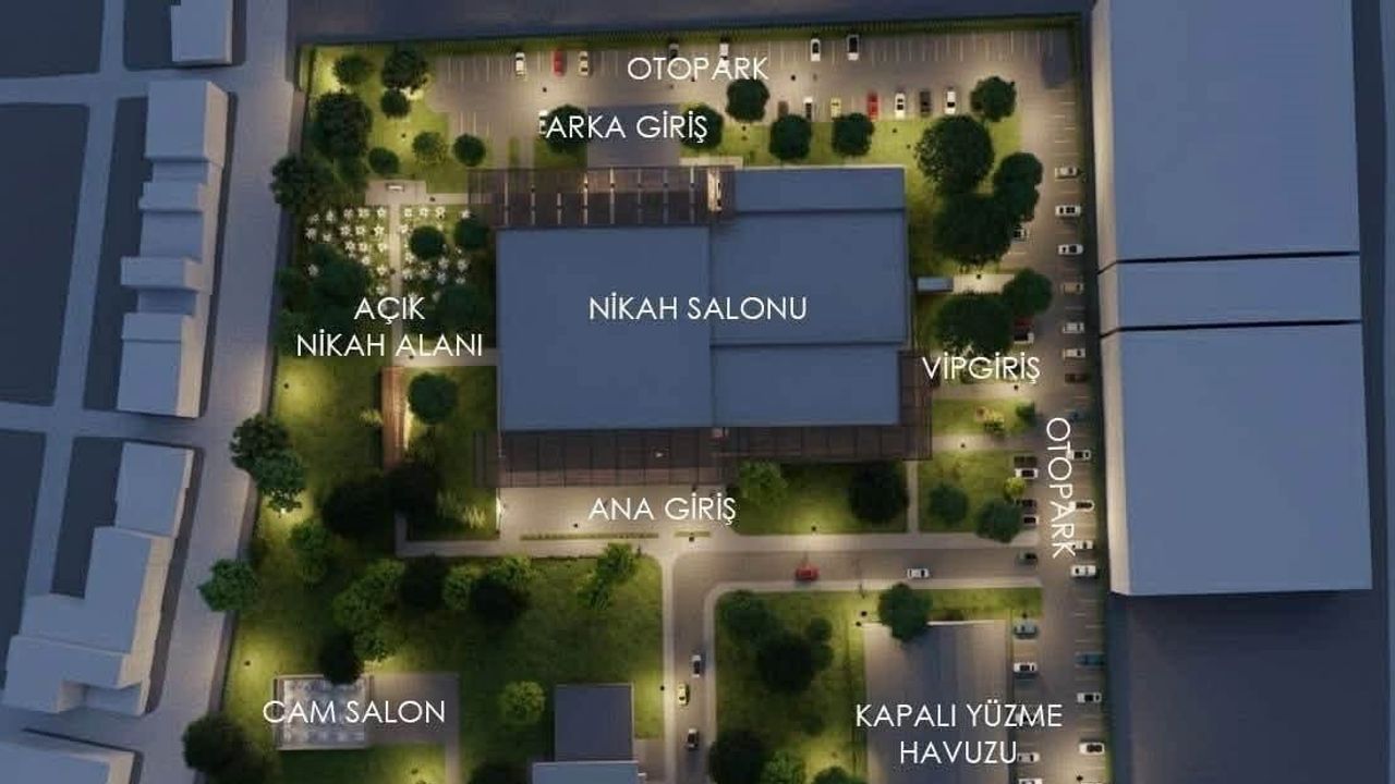 Botanik parkın içinde yeni buluşma noktası: İnegöl'ün nikah ve etkinlik salonları yükseliyor