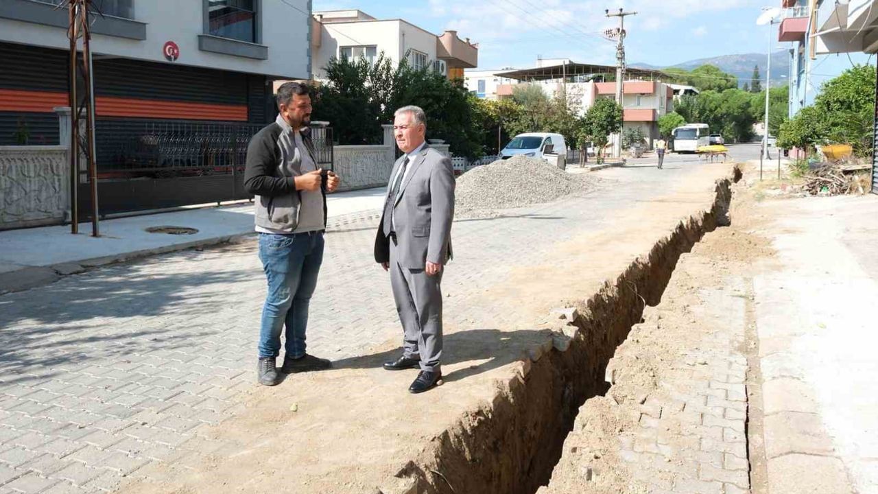 Buharkent'te Menderes Mahallesi’nin doğal gaz altyapısı bir ayda tamamlanacak
