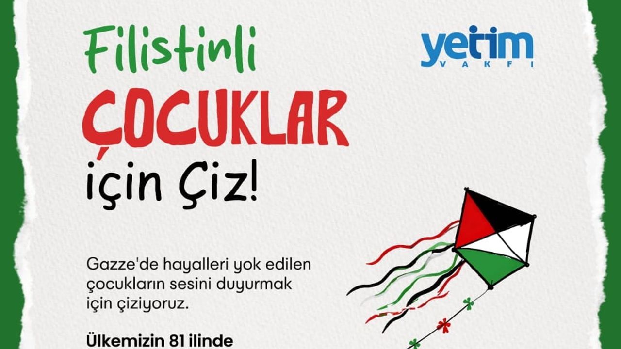 Bursa'da çocuklar Gazze için resim çizecek