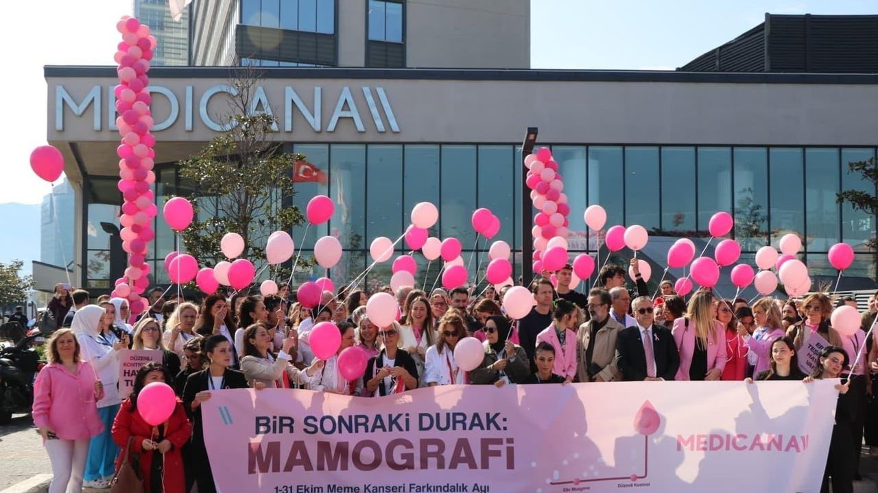 Bursa'da pembe yolculuk: mamografi için bir araya geldiler
