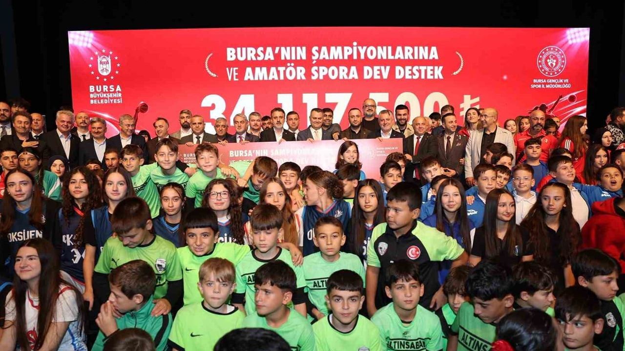 Bursa’dan amatör spora rekor destek: 73 sporcu ödüllendirildi