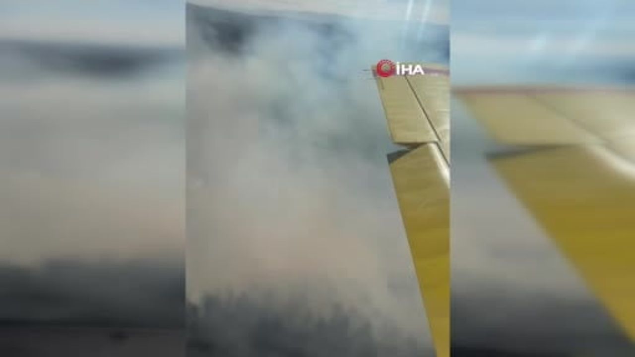 Büyükorhan yangınına havadan ve karadan geniş çaplı takviye sevkiyatı