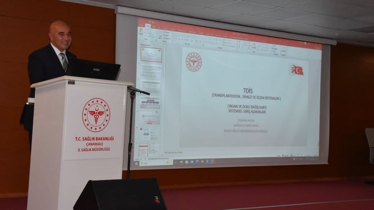 Çanakkale'de beyin ölümü ve organ nakli eğitimi: sağlık personelinin rolü öne çıktı
