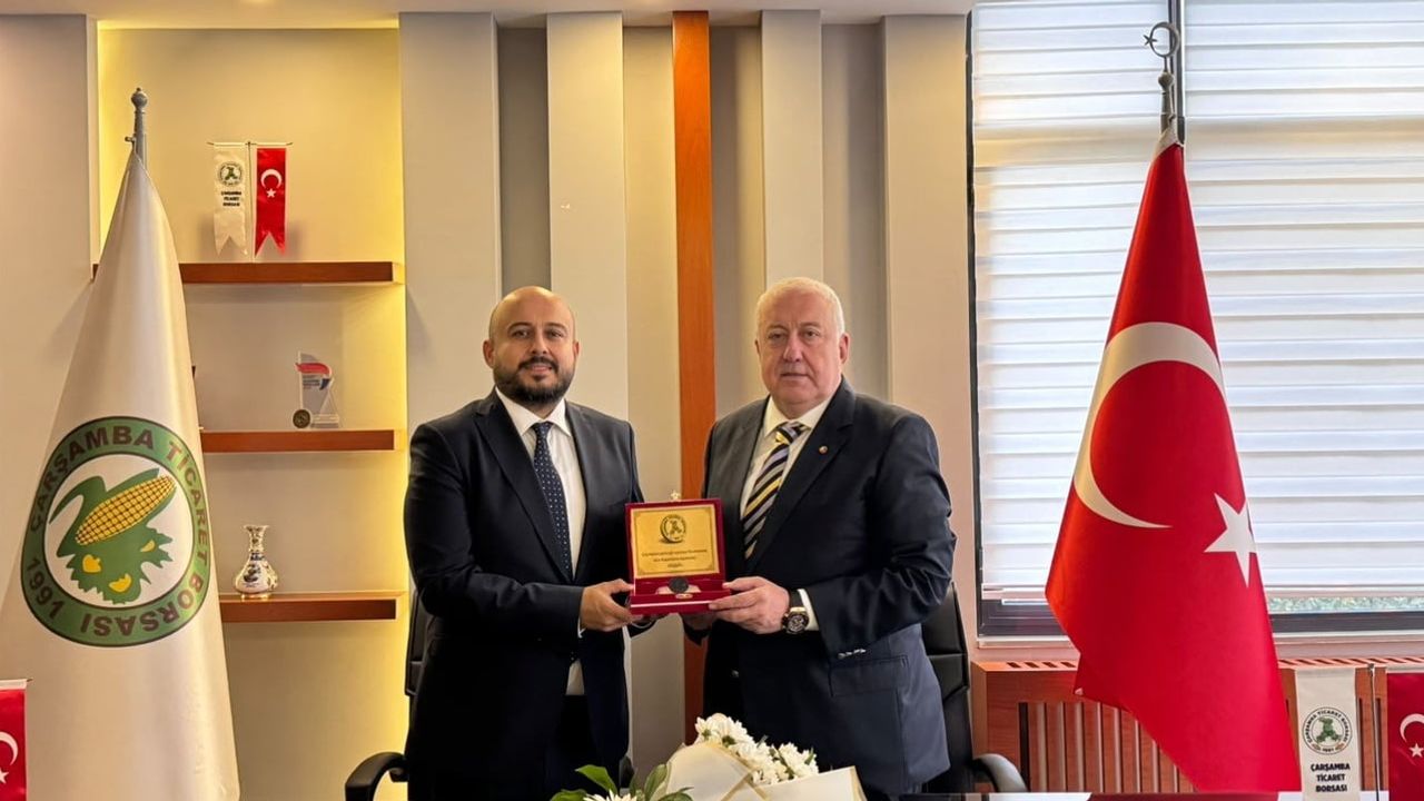 çarsamba ticaret borsası'nda mührün yeni sahibi selim yılmaz oldu